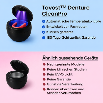 Denture CleanPro™ – Hygienische UV-C-Reinigung für Zahnprothesen