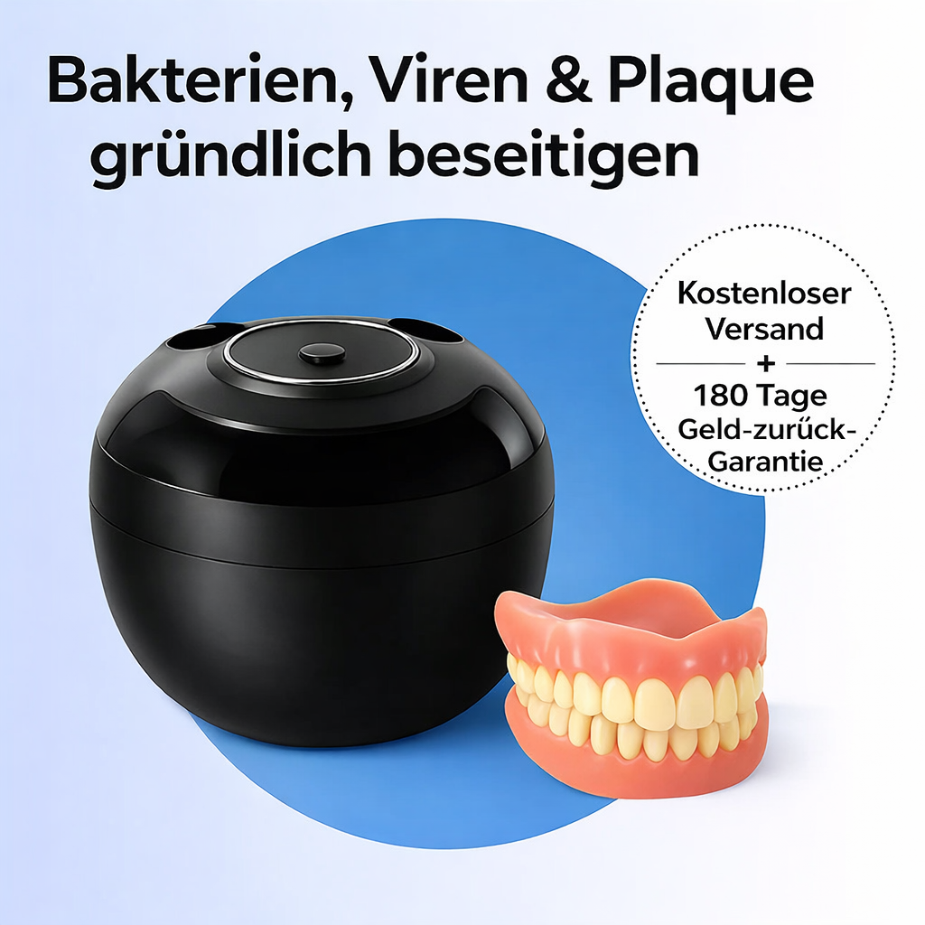 Denture CleanPro™ – Hygienische UV-C-Reinigung für Zahnprothesen